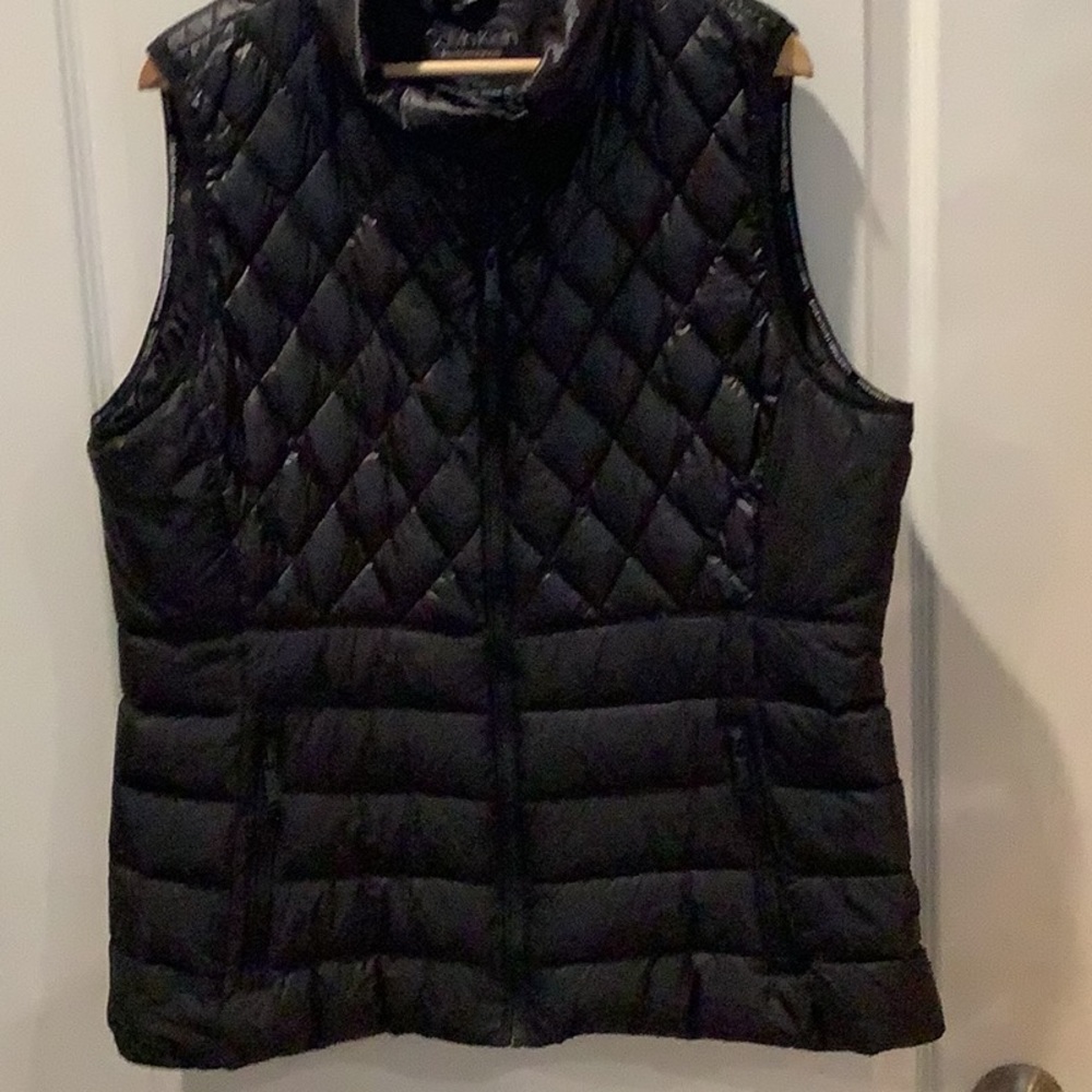 Calvin Klein black down vest. NWOT